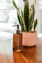 Amber Peak Glass Soap Dispenser