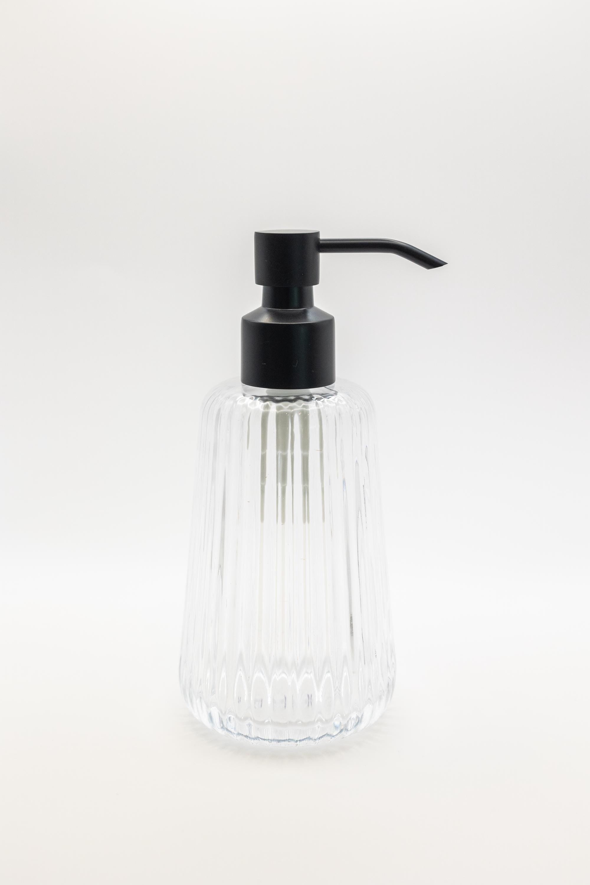 Clear Rain Glass Soap Dispenser