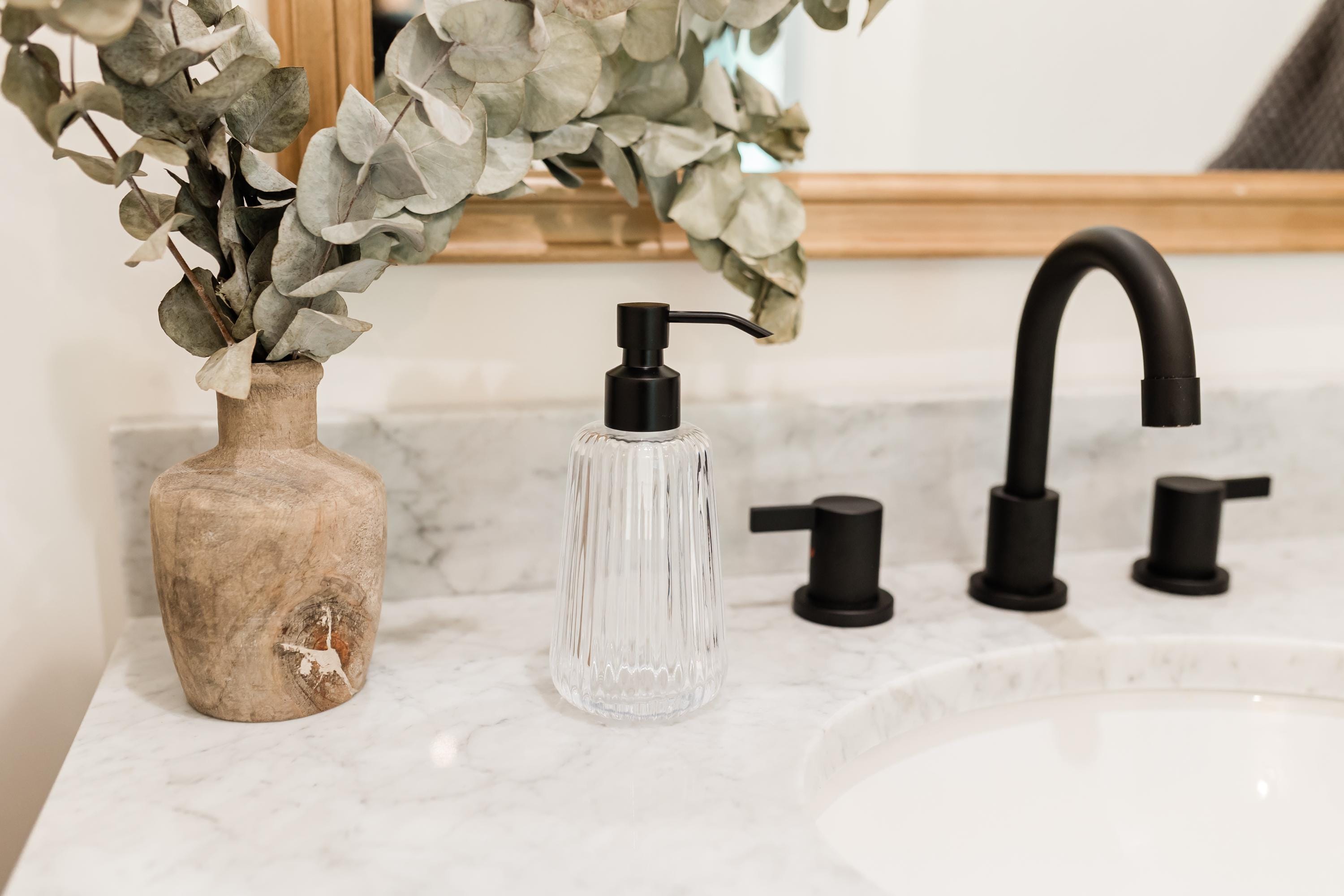 Clear Rain Glass Soap Dispenser