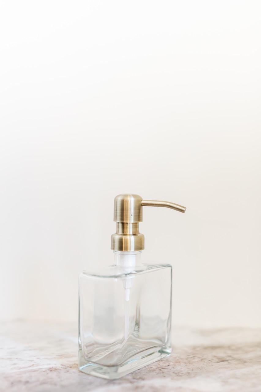Del Rey Square Glass Soap Dispenser