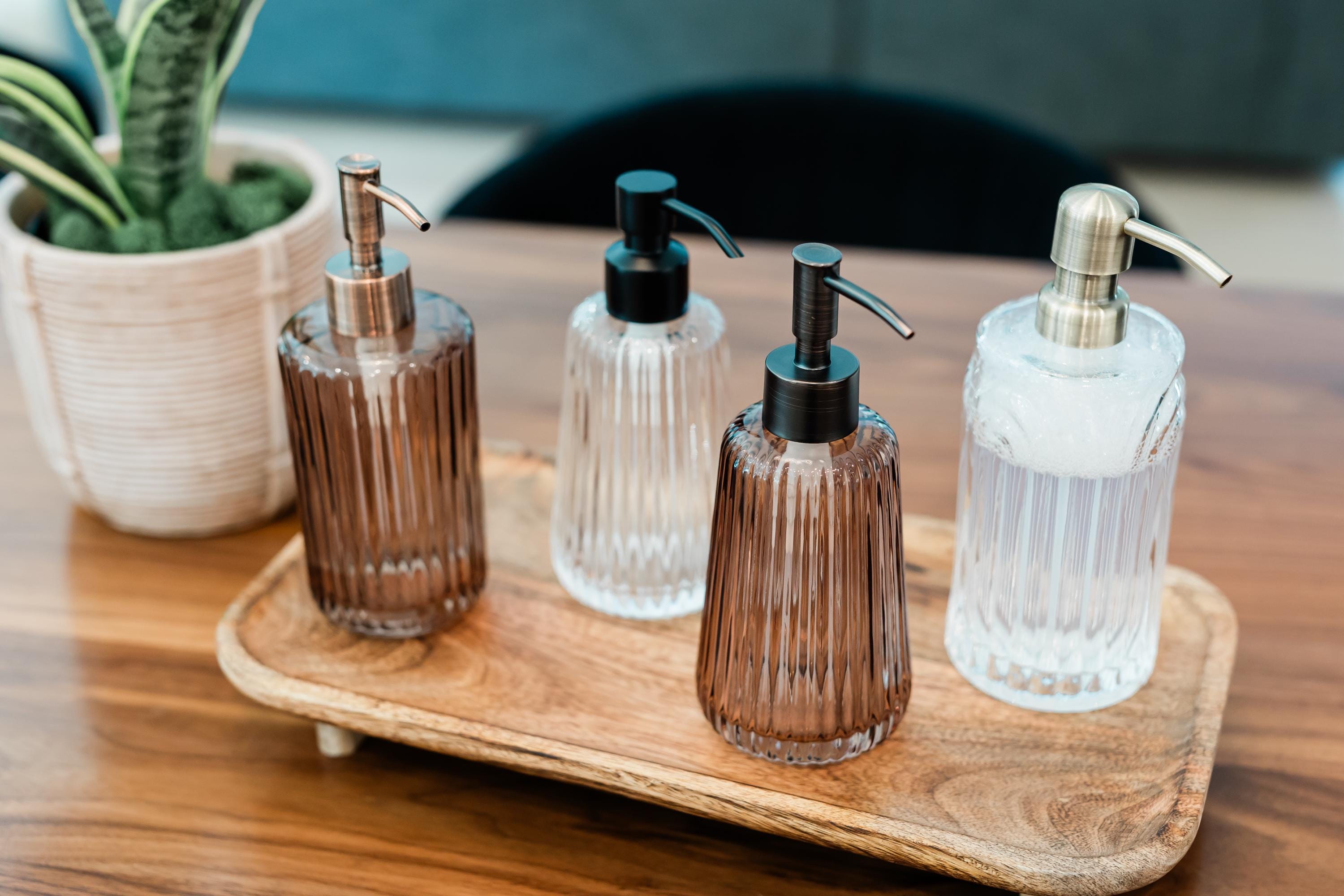 Lunch Club Glass Soap Dispenser