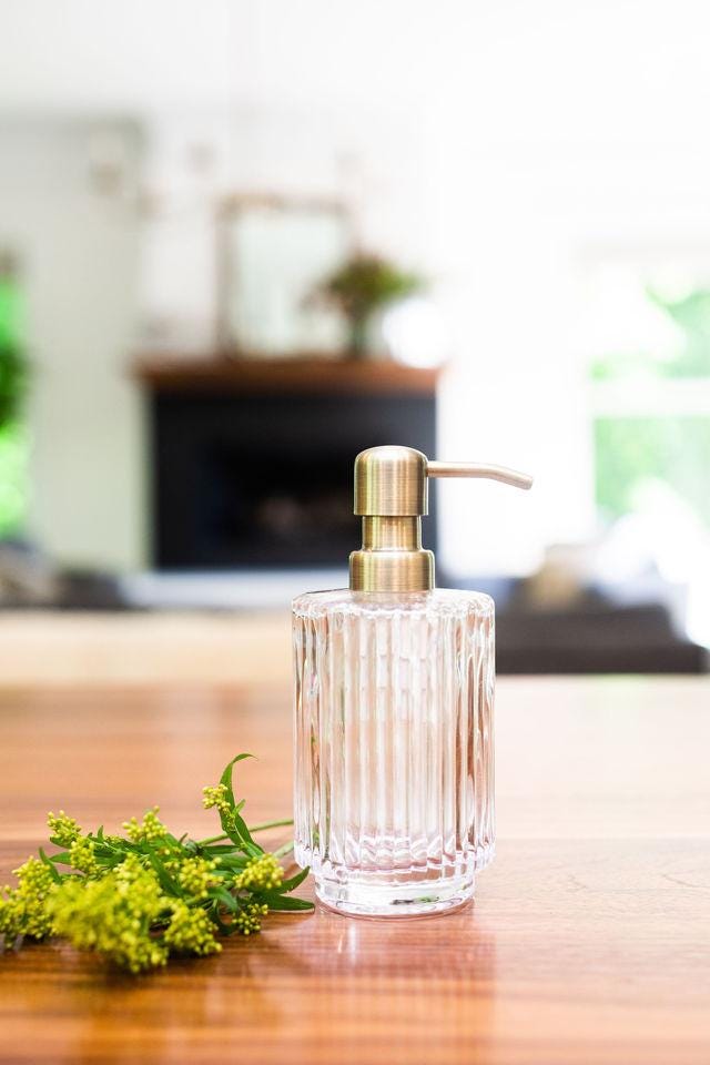 January Glass Soap Dispenser