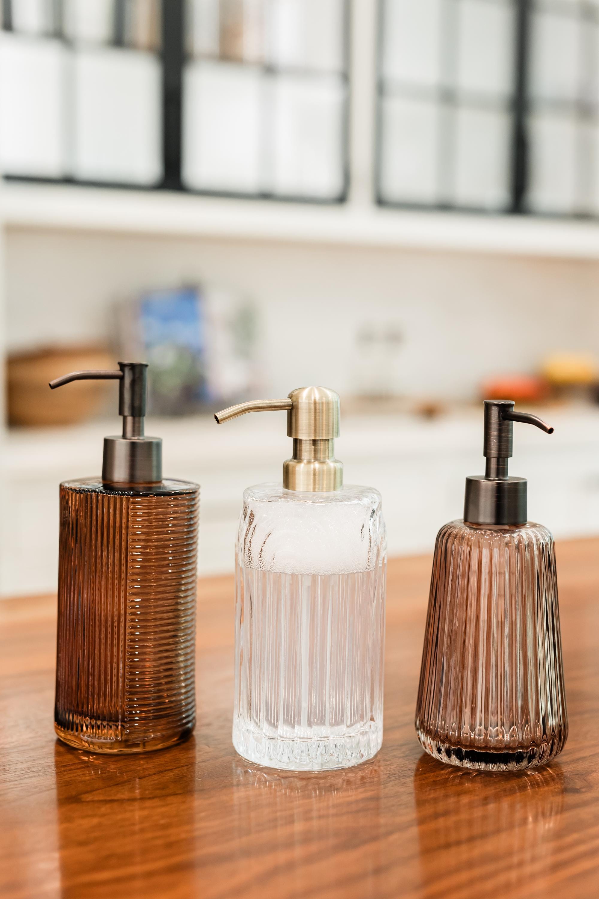 Silhouette Glass Soap Dispenser