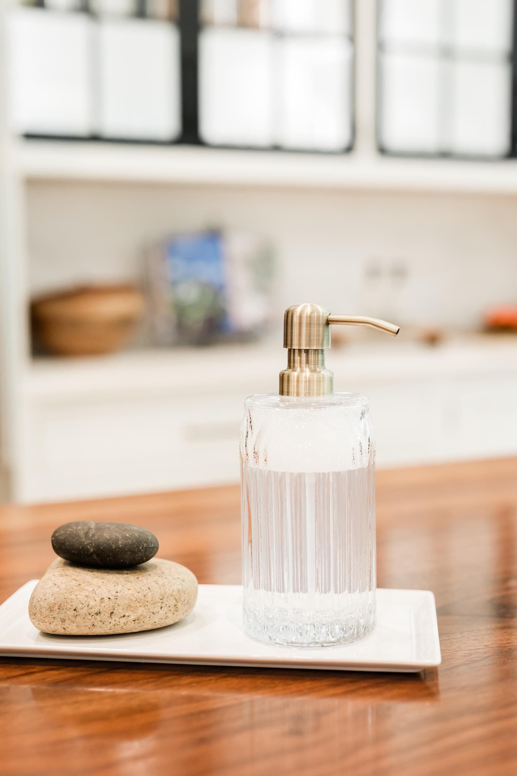 Silhouette Glass Soap Dispenser