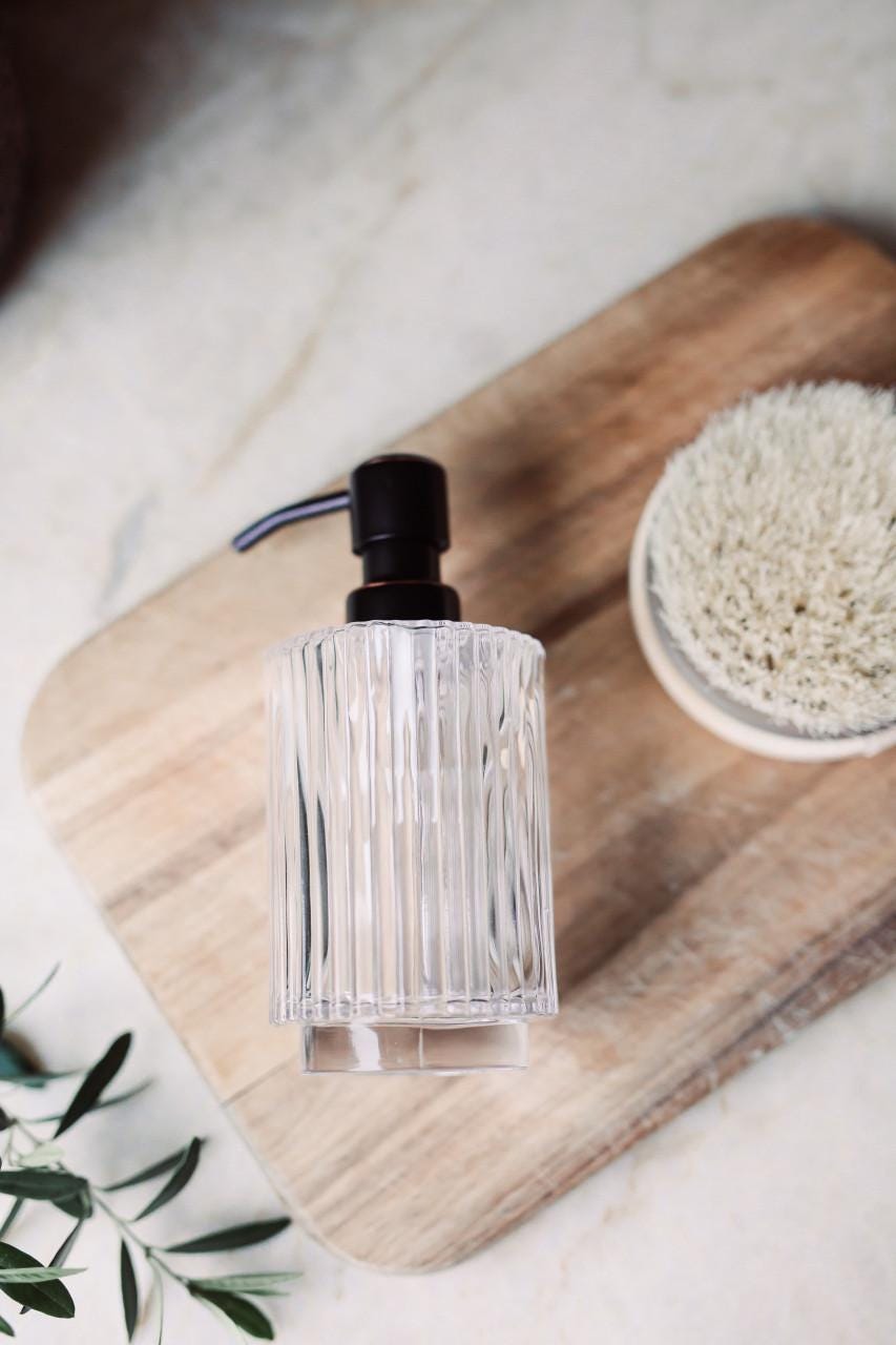 January Glass Soap Dispenser