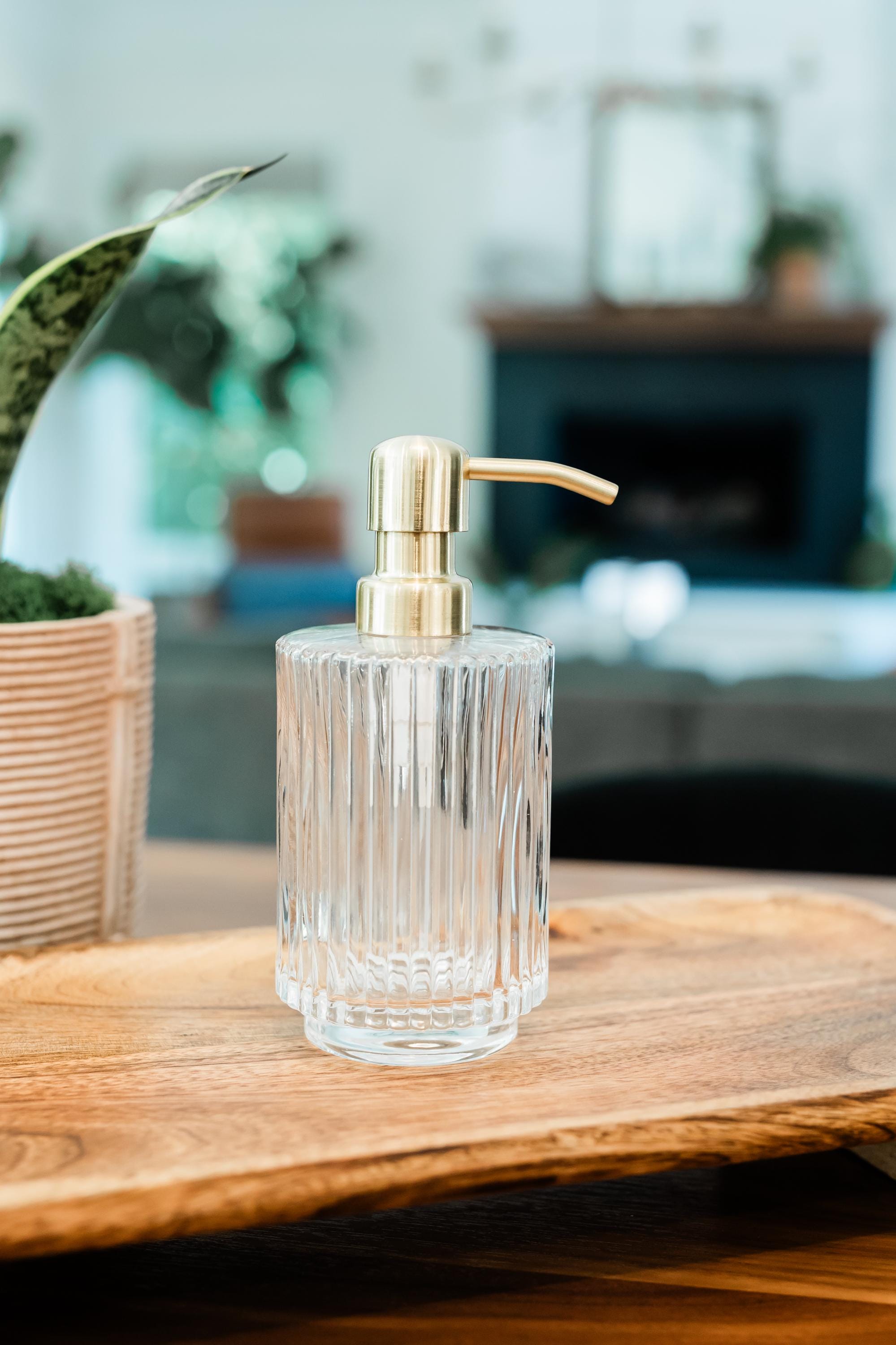 January Glass Soap Dispenser