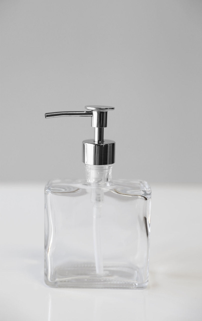 Del Rey Square Glass Soap Dispenser