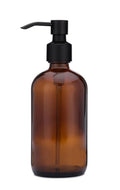 Amber Primary Glass Soap Dispenser