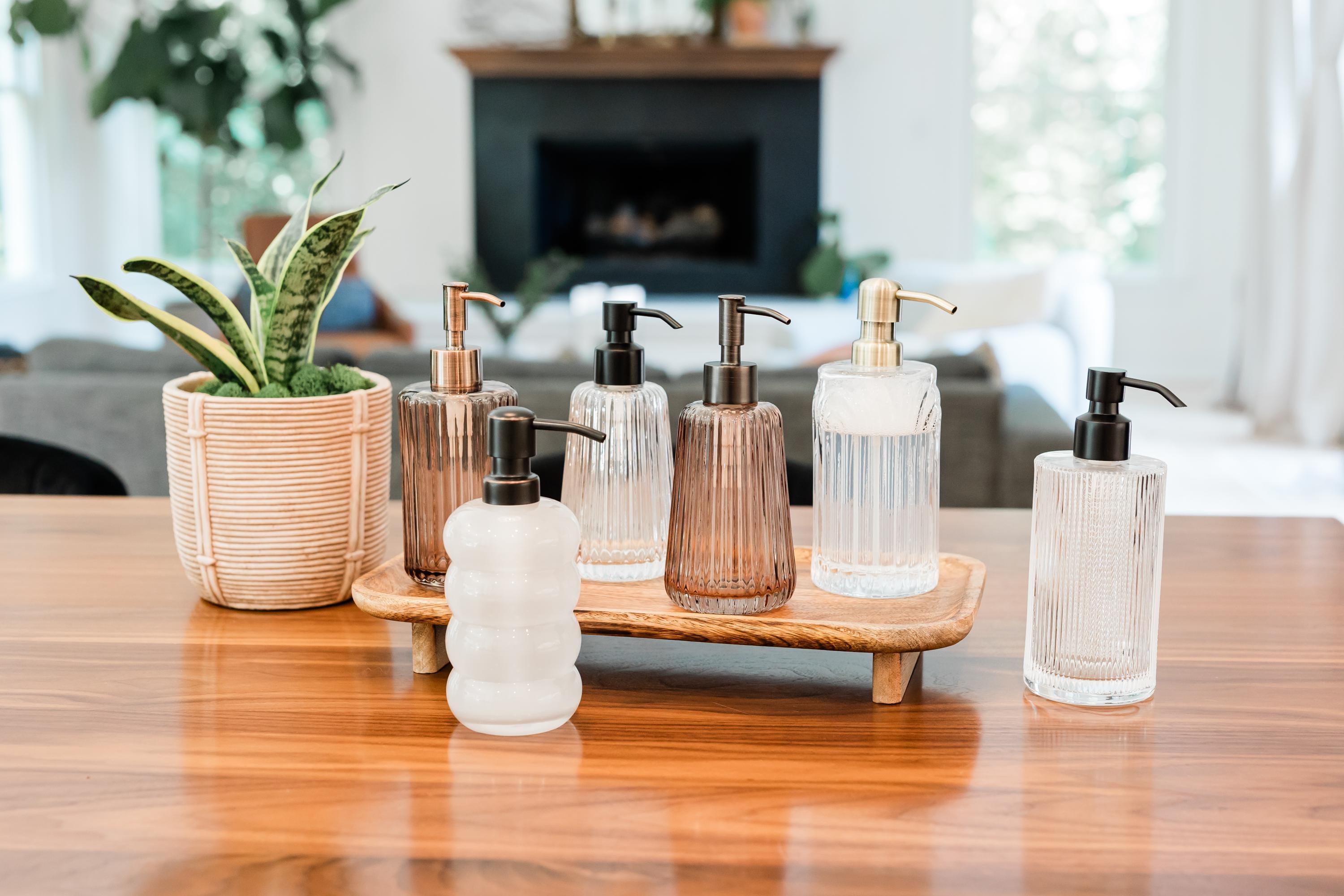 Silhouette Glass Soap Dispenser