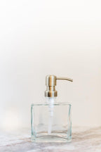 Del Rey Square Glass Soap Dispenser