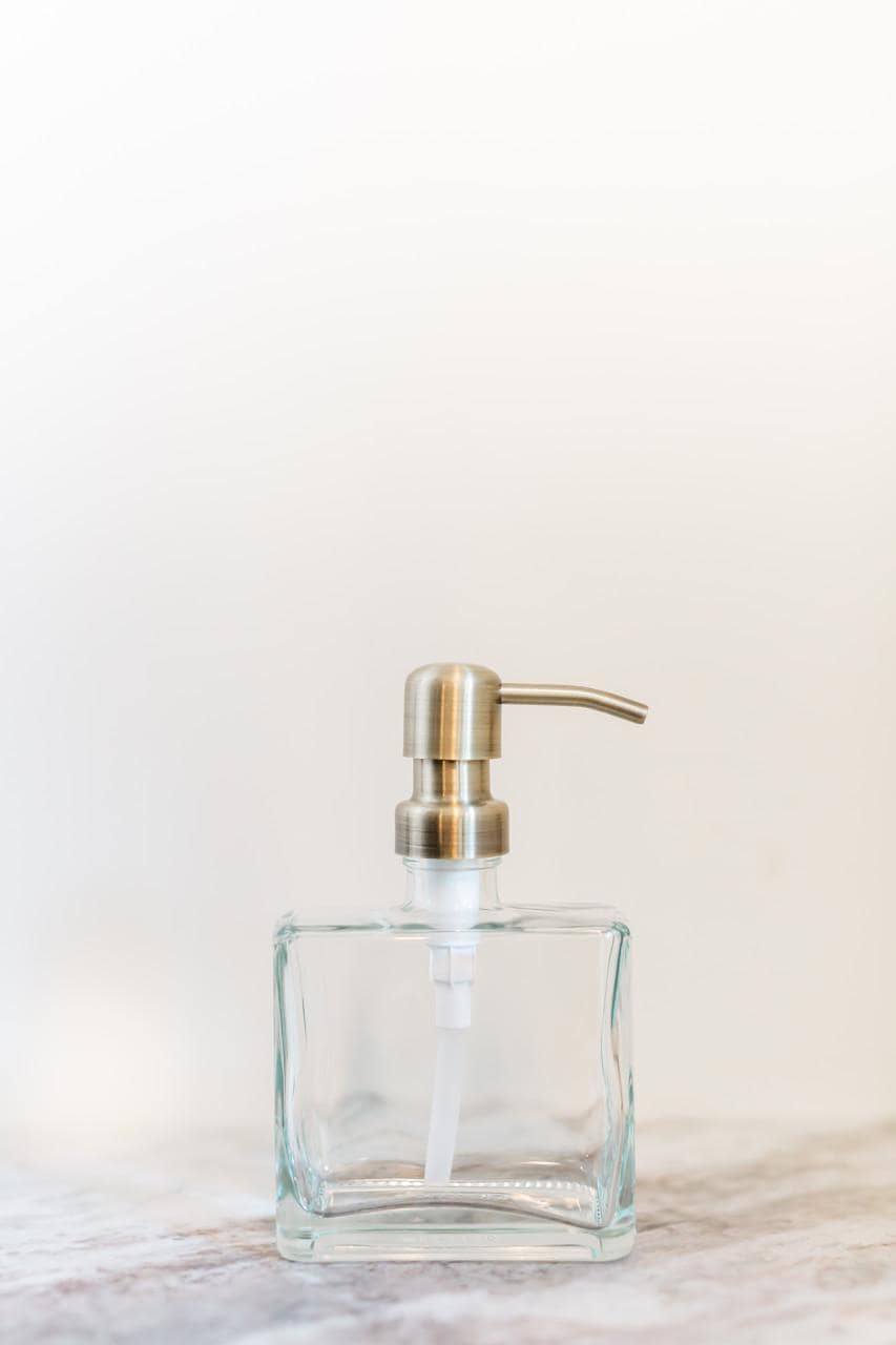 Del Rey Square Glass Soap Dispenser